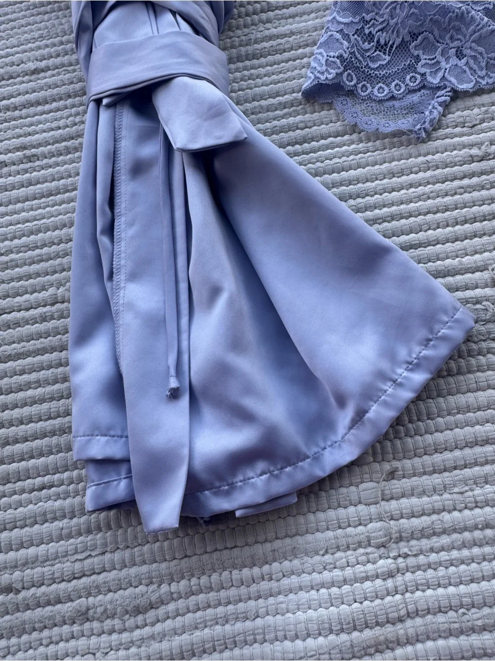In Bloom by Jonquil Satin Lace Trim Robe Kimono M/L
